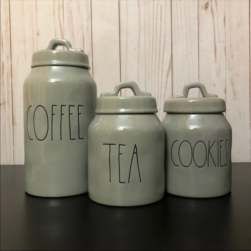 Rae Dunn gray Canister set - Picture 2 of 6